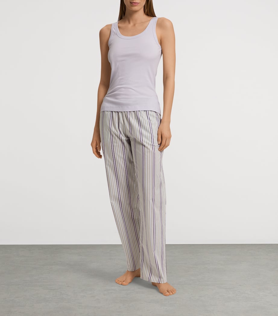 Hanro Purple Cotton Tank Top