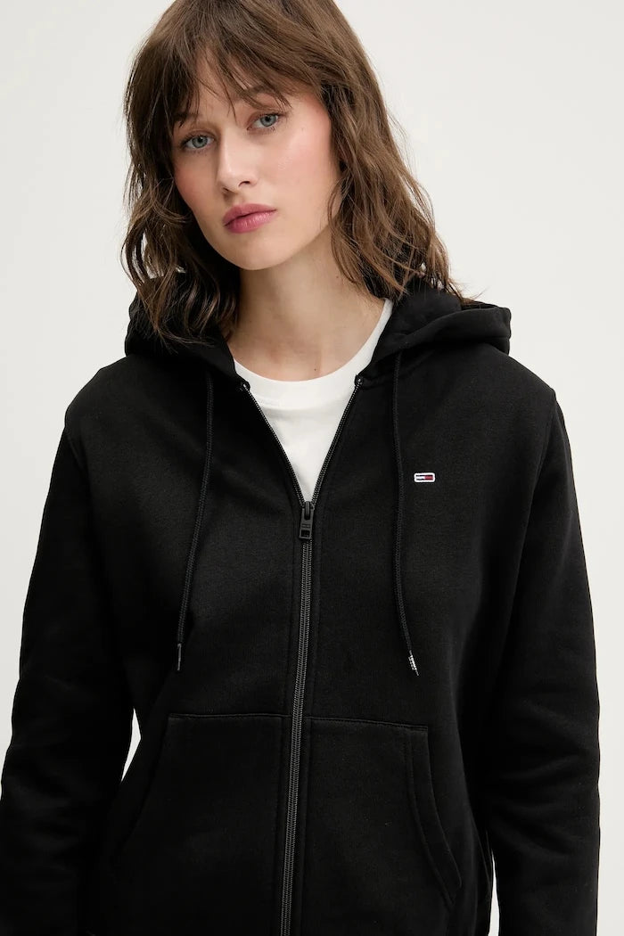 Tommy Jeans суичър с цип дамски с памук