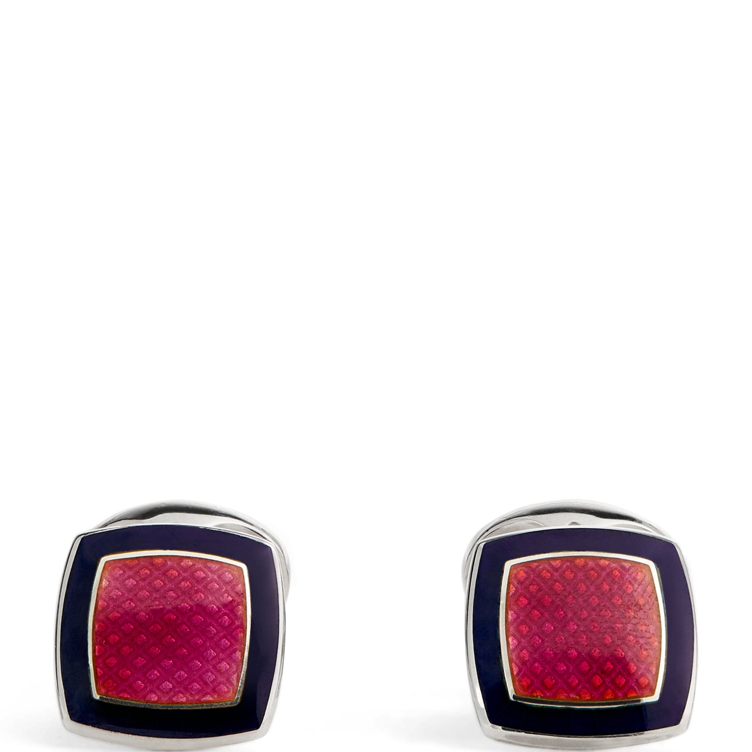 Sterling Silver and Enamel Cufflinks