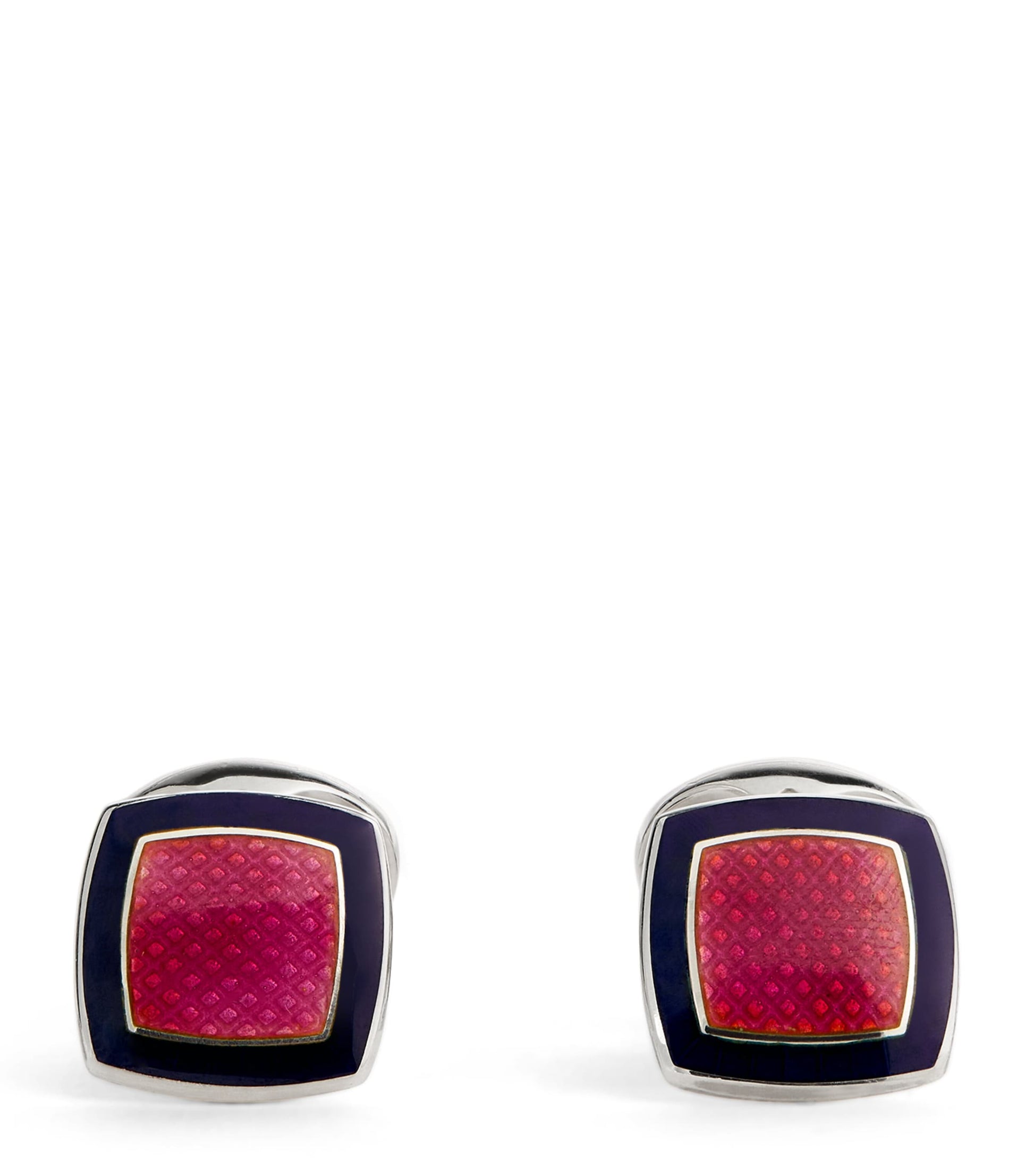 Sterling Silver and Enamel Cufflinks