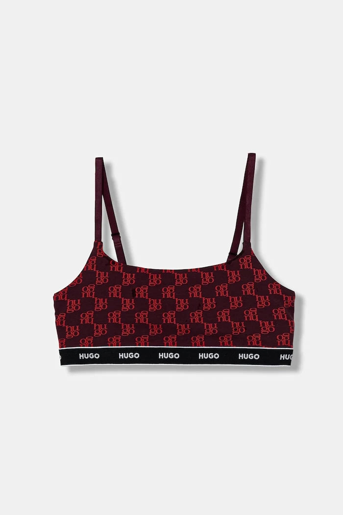 HUGO pamuk ve elastan bralet sütyen TWIN BRALETTE DESIGN