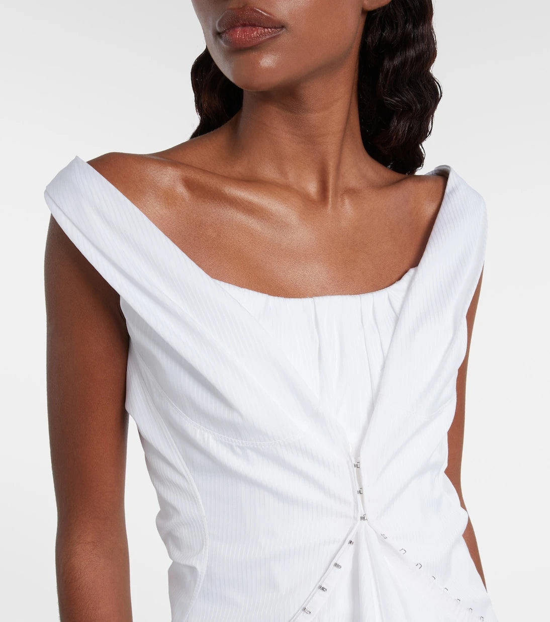 McQueen - Ruffled cotton minidress