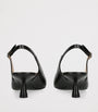 Black Leather Stuart Sculpt Slingback Pumps 50