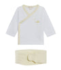 Pima Cotton Duckling Top and Footed Trousers Set (Newborn-6 Months)