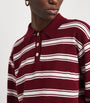 Sandro Paris Red Wool-Blend Polo Sweater