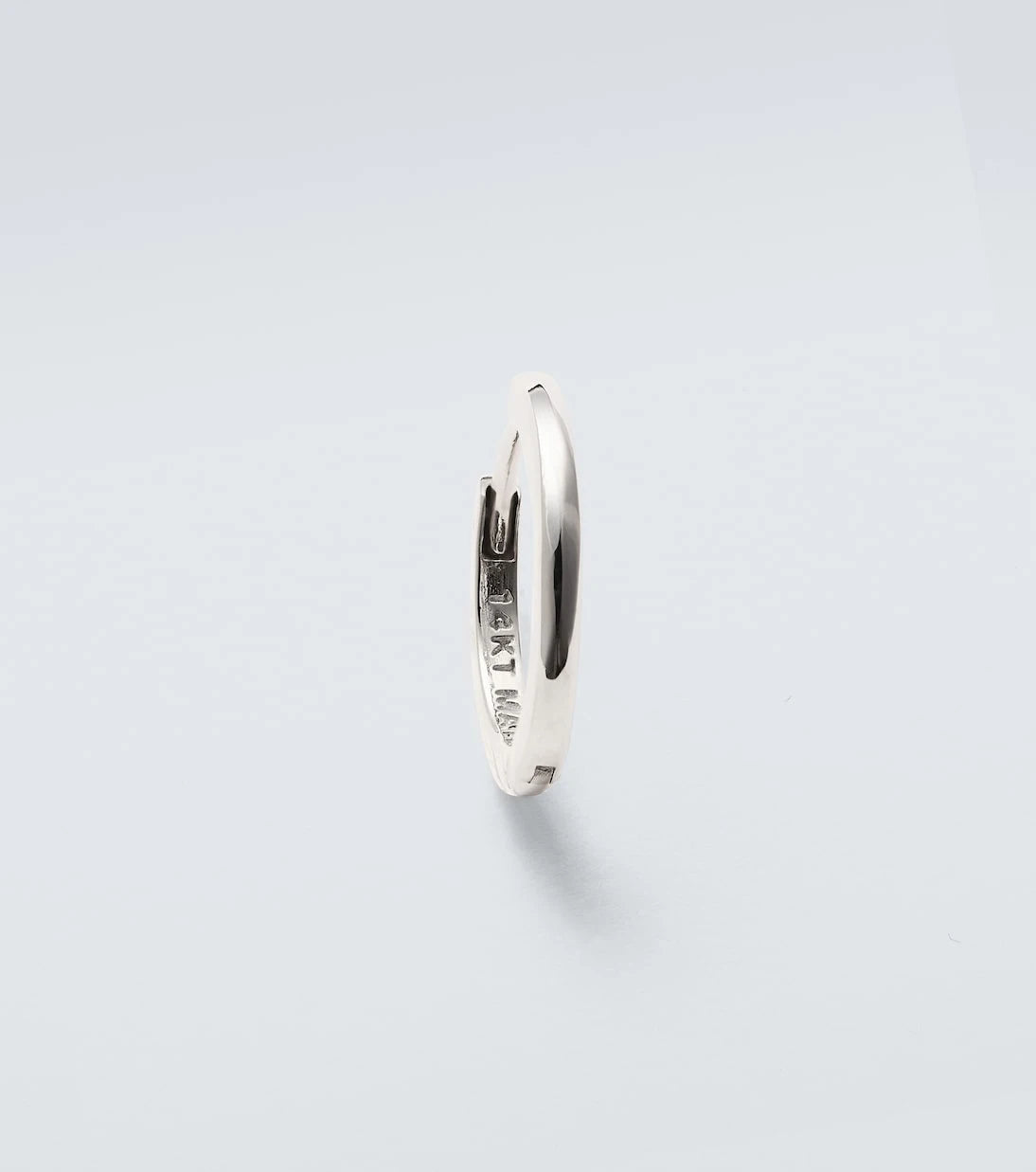 Mateo - 14kt white gold single hoop earring
