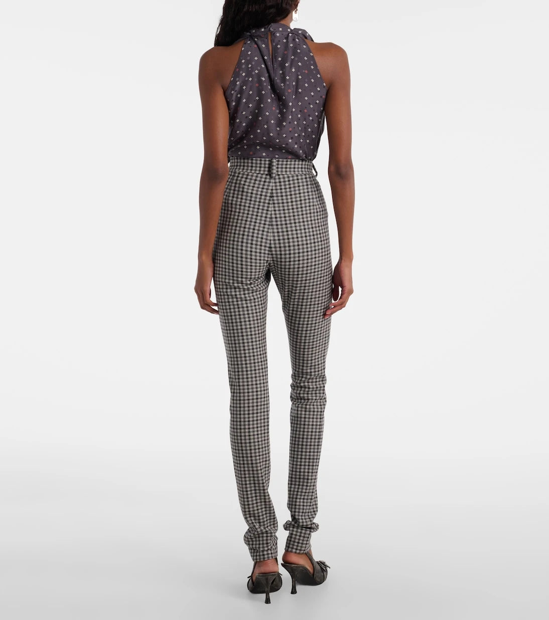 Acne Studios - Checked wool-blend slim pants