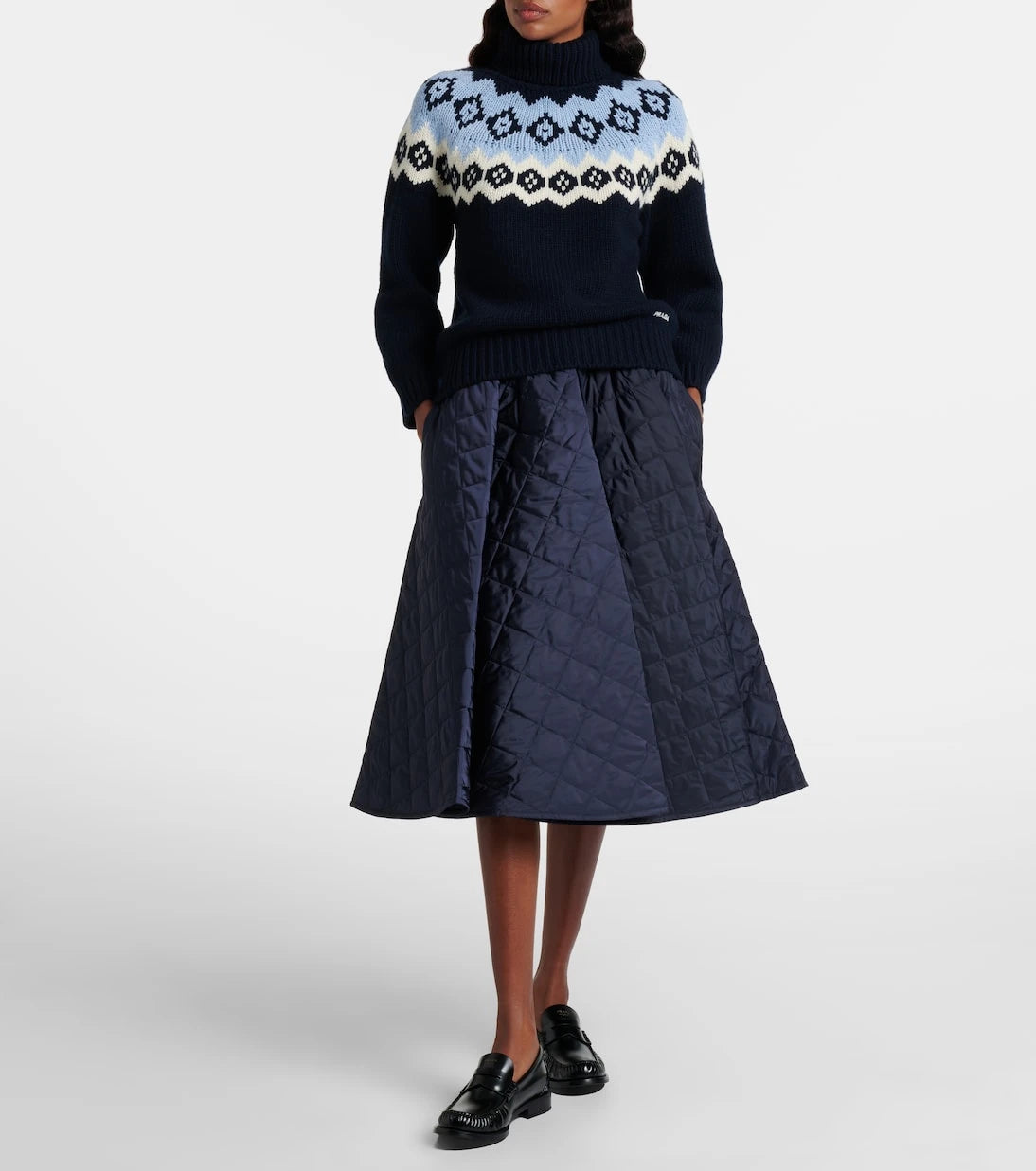 Prada - Re-Nylon quilted midi skirt