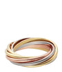 Cartier White, Yellow and Rose Gold Trinity Ring