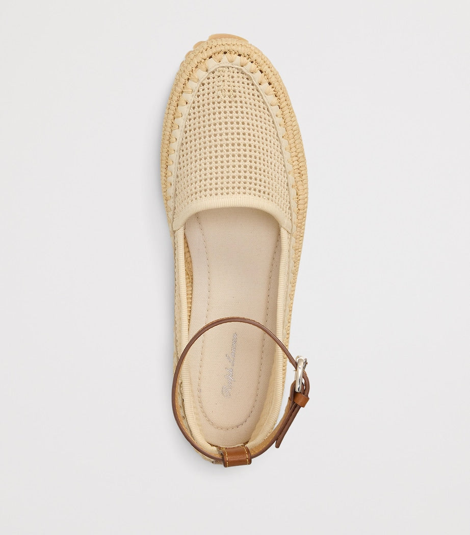 Mesh Astred Flat Espadrilles LUX CREAM/RL GOLD
