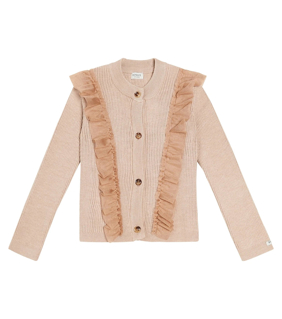 Donsje - Darine ruffled wool-blend cardigan