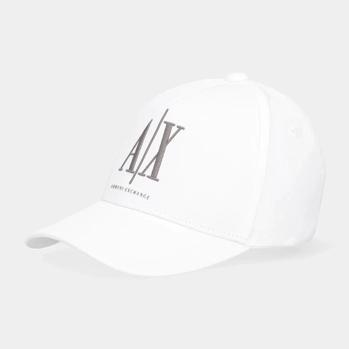 Памучна шапка с козирка Armani Exchange