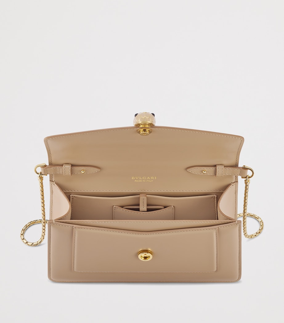 Bvlgari Beige Leather Serpenti Forever Cross-Body Bag