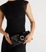 Malone Souliers Black Satin Embellished Vivien Clutch Bag