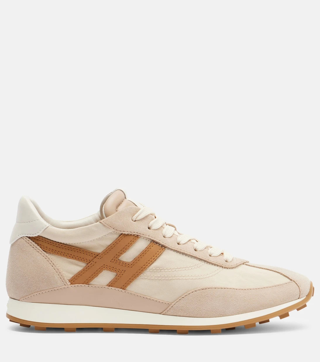 Hogan - H699 suede-trimmed canvas sneakers
