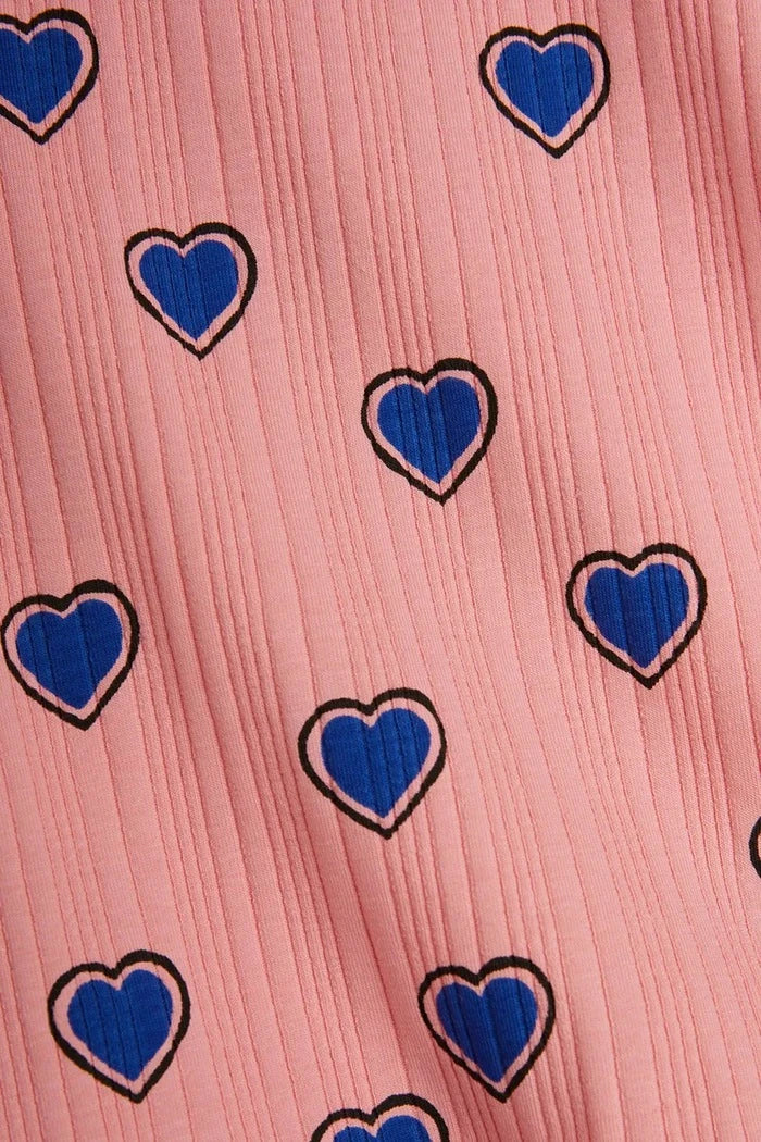Детска памучна тениска Mini Rodini Outlined hearts
