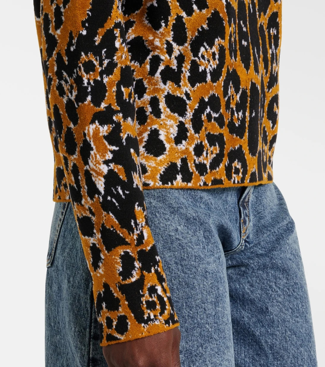 Alaïa - Leopard jacquard sweater