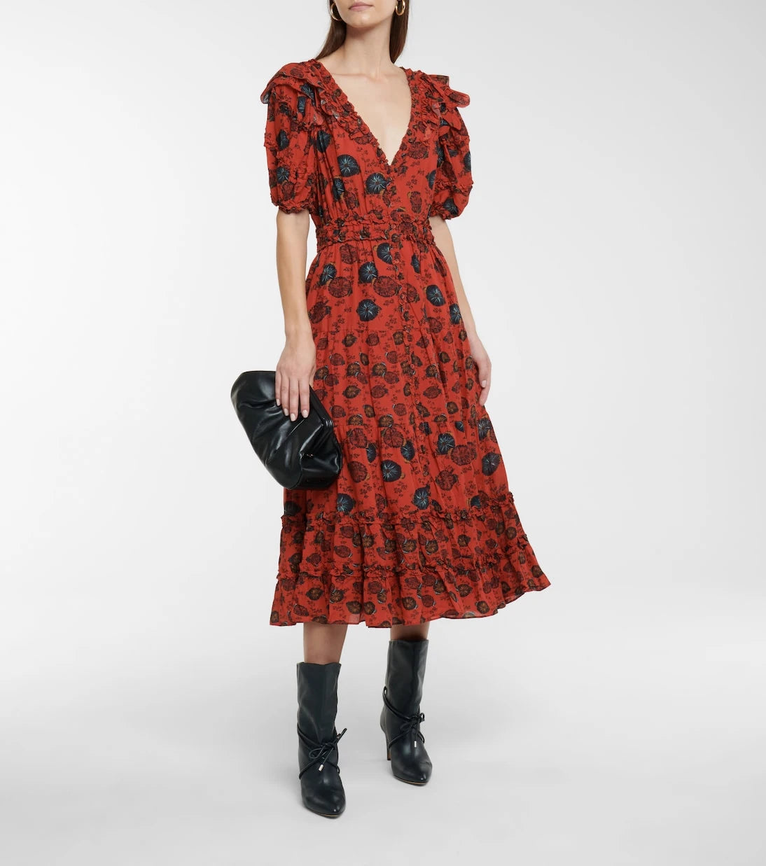 Ulla Johnson - Irvette floral cotton-blend midi dress