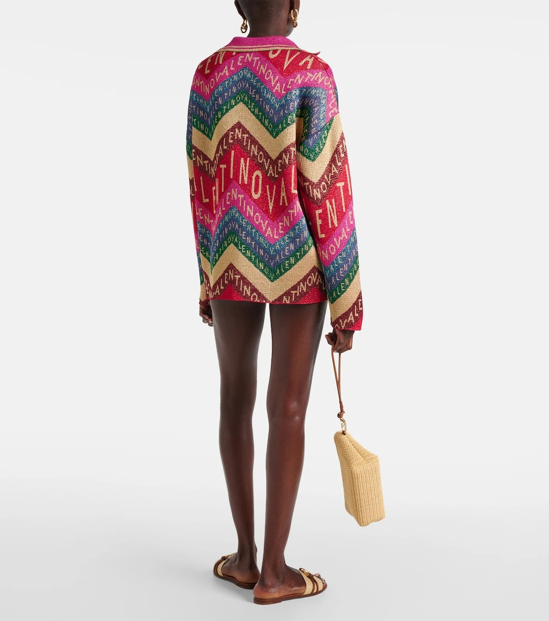 Valentino - Logo intarsia sweater