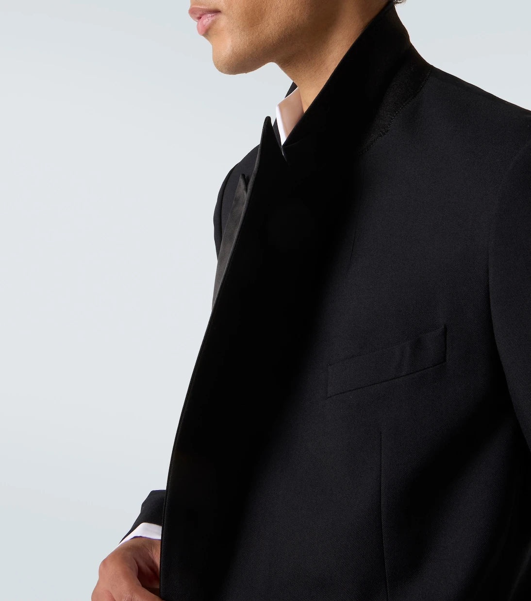 Dries Van Noten - Double-breasted wool and silk suit jacket