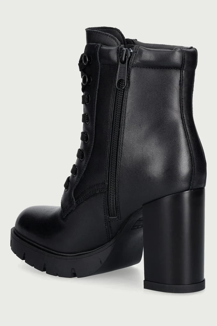 Deri Kadın Yüksek Topuklu Botlar TJW LACE UP HIGH HEEL BOOTS