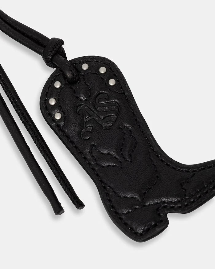 AllSaints ключодържател дамски от кожа COWBOY