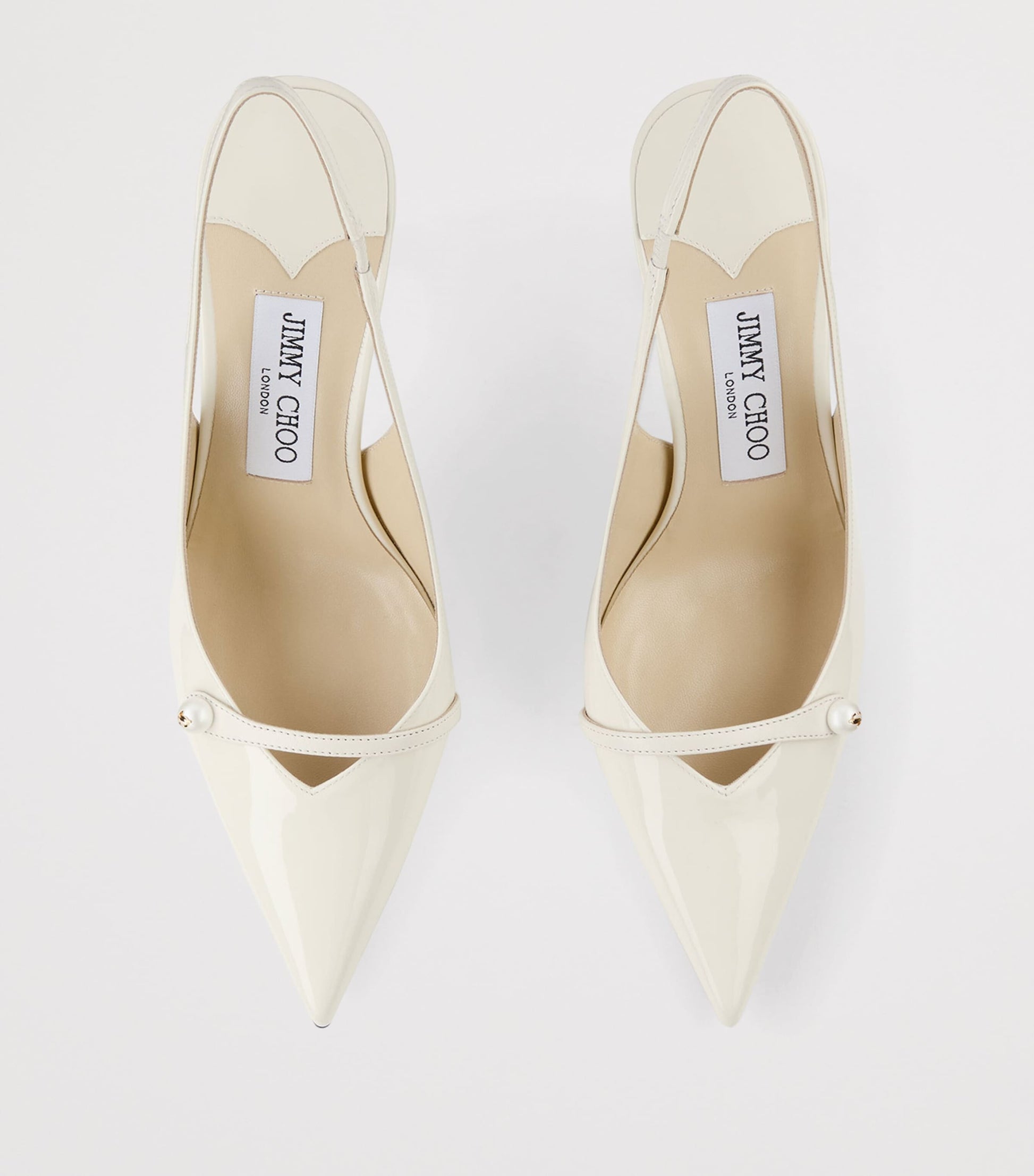 Jimmy Choo Amita 85 Leather Slingback Pumps