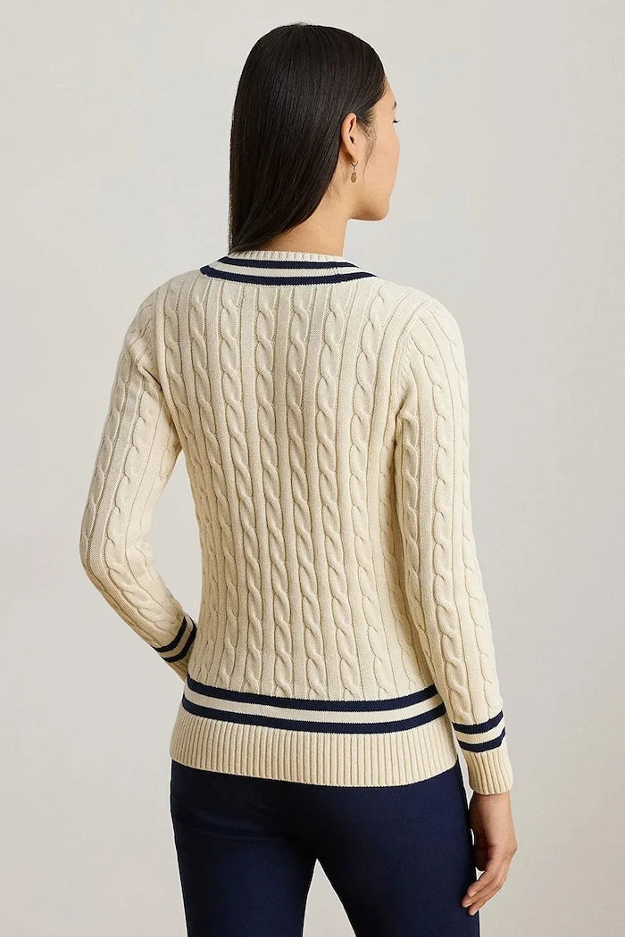 Lauren Ralph Lauren kadın pamuklu kazak