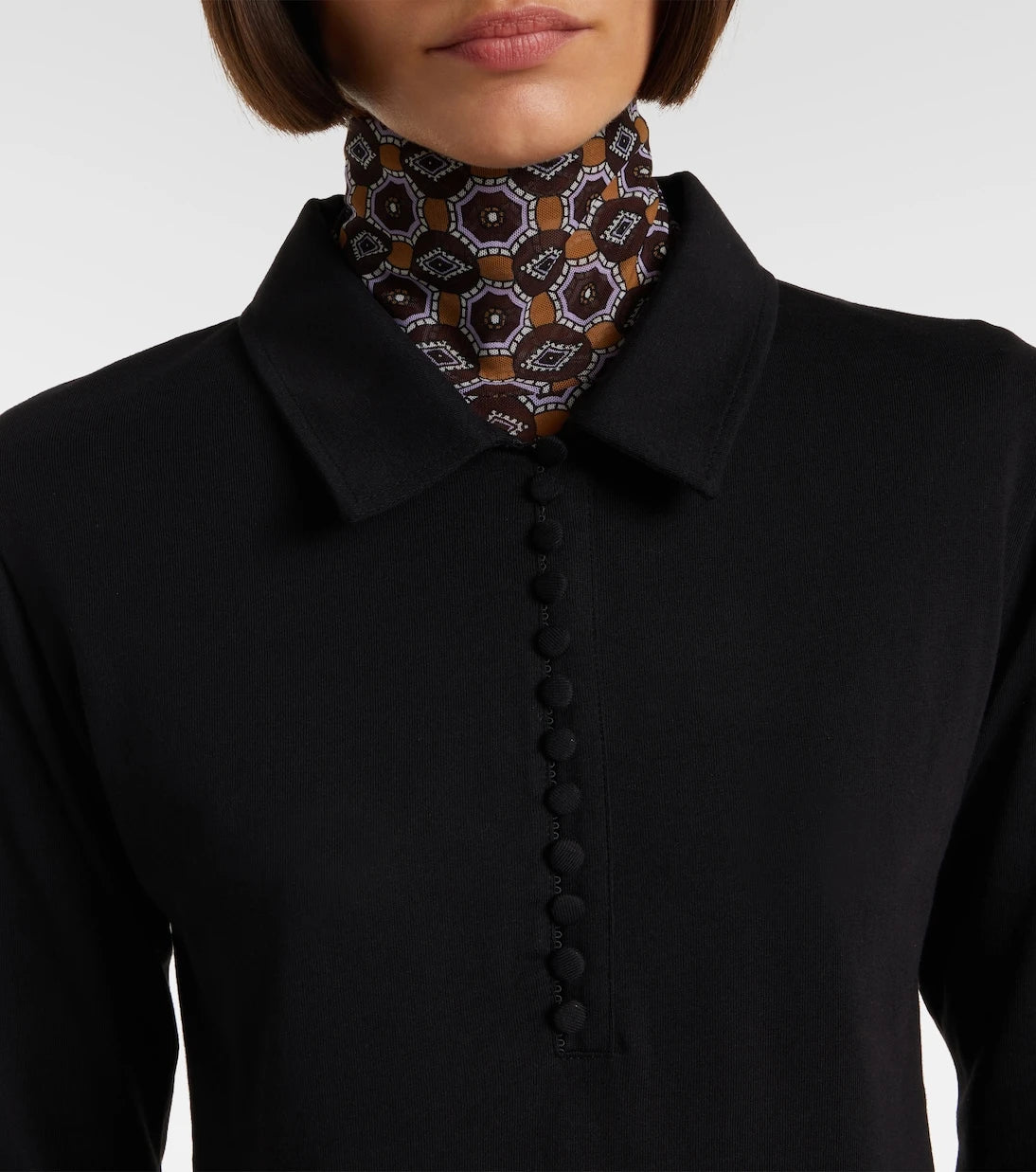 Dries Van Noten - قميص بولو من قطن الجيرسيه