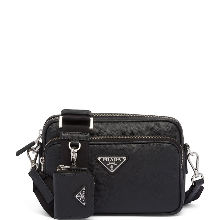 Saffiano Leather Cross-Body Bag