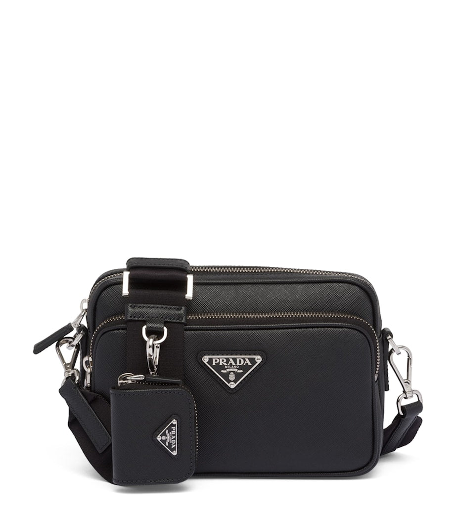 Saffiano Leather Cross-Body Bag