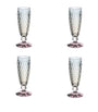 Set of 4 Boston Pearl Champagne Glasses (120ml)