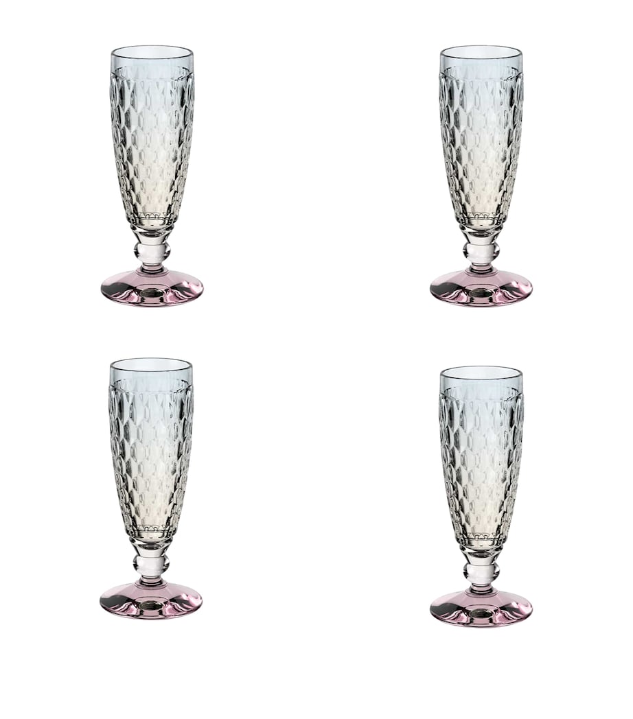 Set of 4 Boston Pearl Champagne Glasses (120ml)