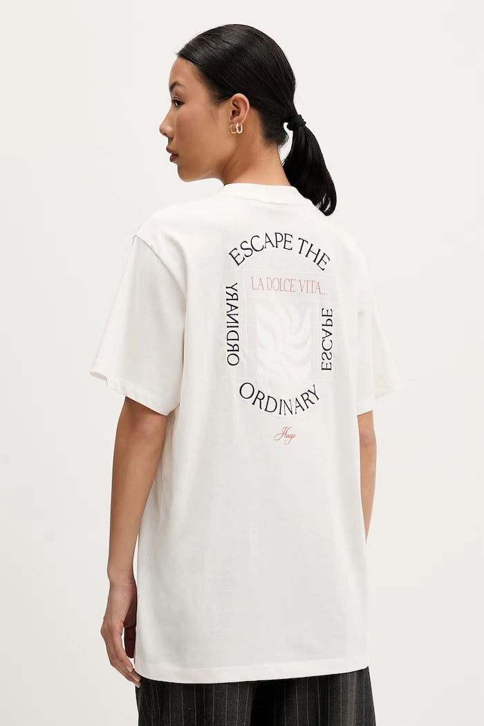 HUGO тениска дамска от памук Vintage Tee_25