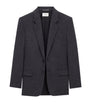 Grey Wool-Cashmere Single-Breasted Jacket