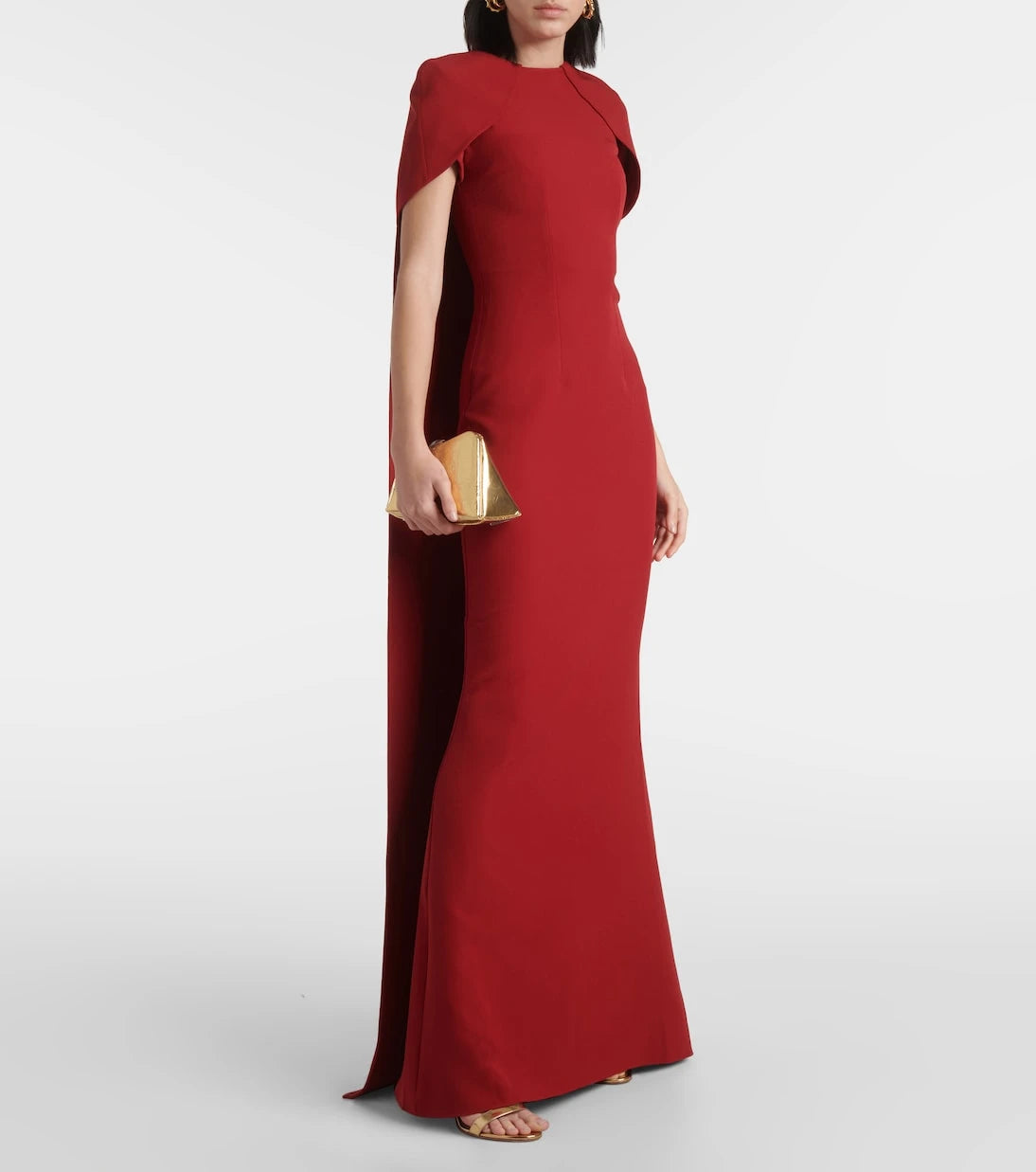 Safiyaa - Ginkgo caped gown