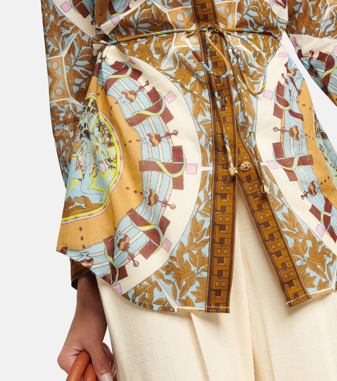 Tory Burch - Belted cotton top