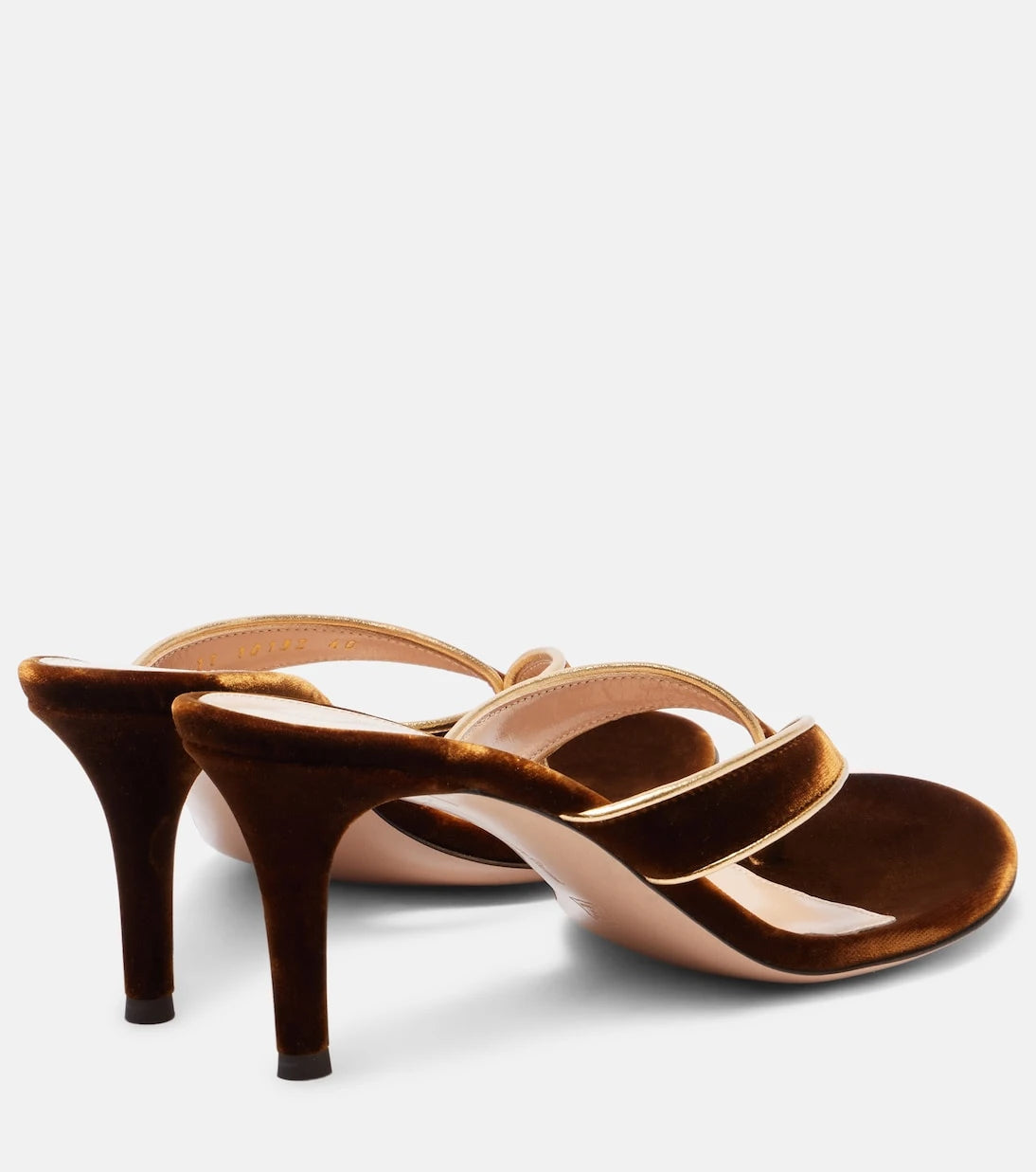 Gianvito Rossi - Calypso 70 velvet thong sandals