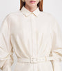 Taffeta Maple Midi Shirt Dress CREAM