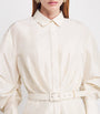 Taffeta Maple Midi Shirt Dress CREAM