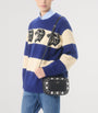 Valentino Garavani Blue Virgin Wool Panther Sweater