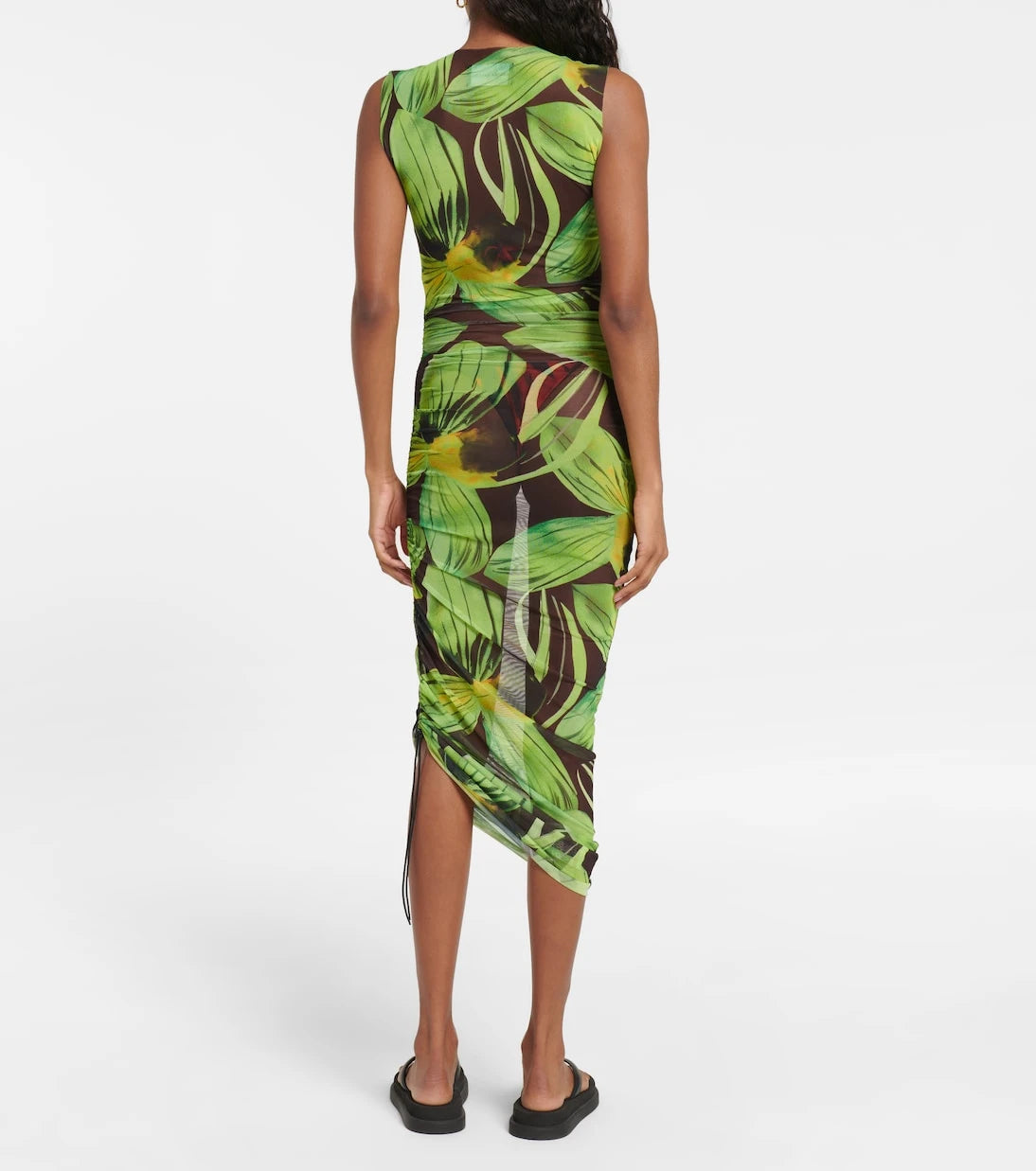 Louisa Ballou - Heatwave printed mesh midi dress