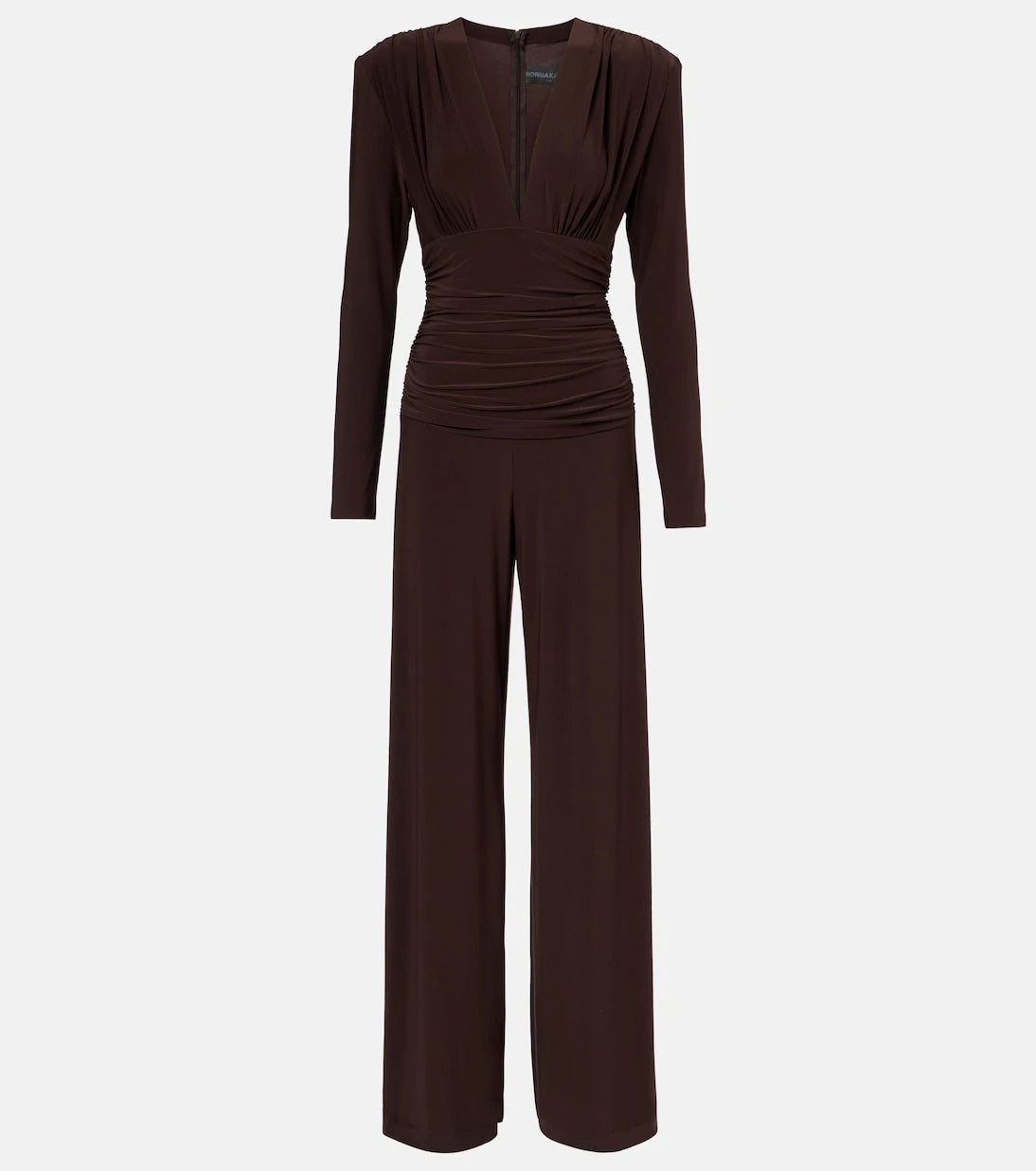 Norma Kamali - Ruched jersey jumpsuit