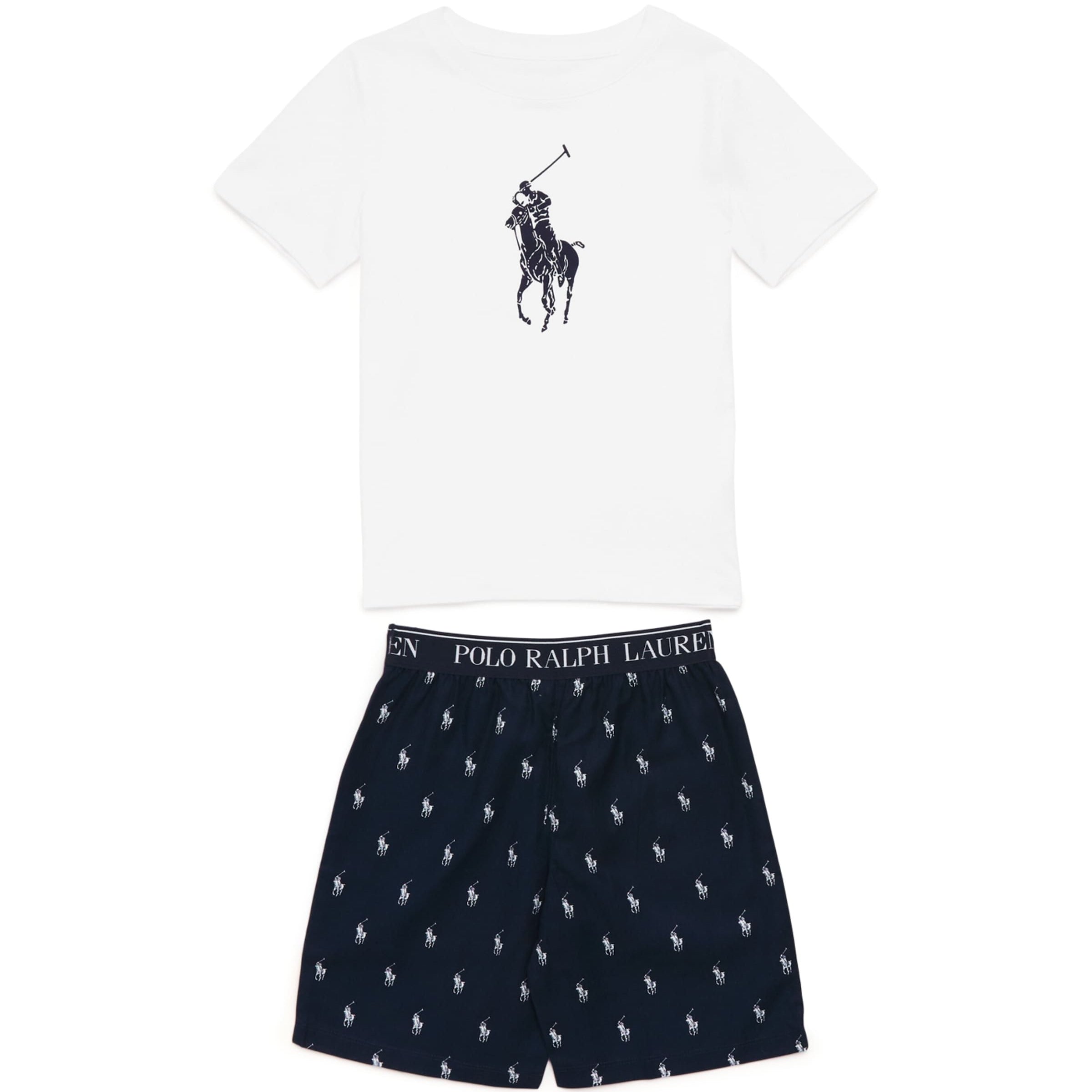 Ralph Lauren Kids Cotton T-Shirt and Shorts Pyjama Set (5-7 Years)