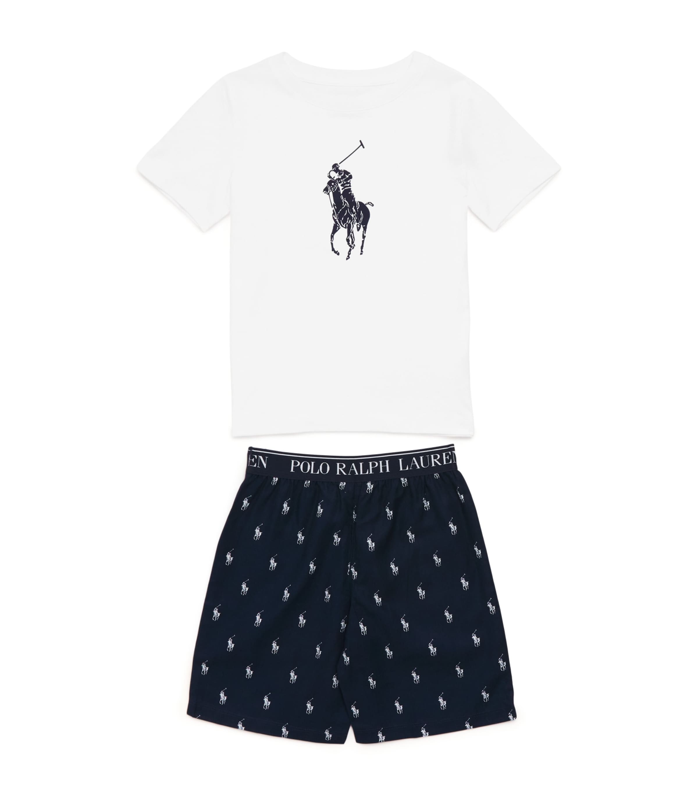 Ralph Lauren Kids Cotton T-Shirt and Shorts Pyjama Set (5-7 Years)