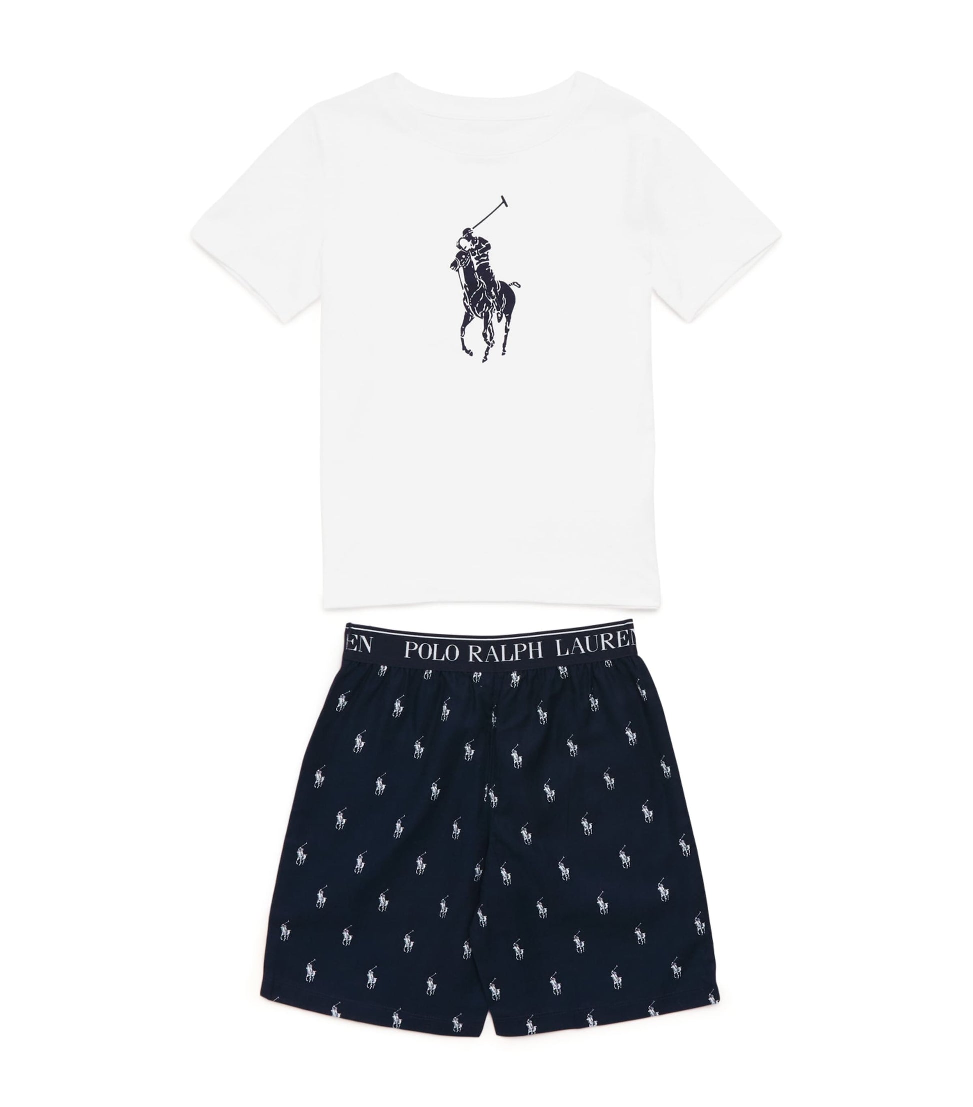 Ralph Lauren Kids Cotton T-Shirt and Shorts Pyjama Set (5-7 Years)