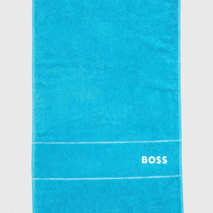 Малка памучна кърпа BOSS Plain River Blue 40 x 60 cm