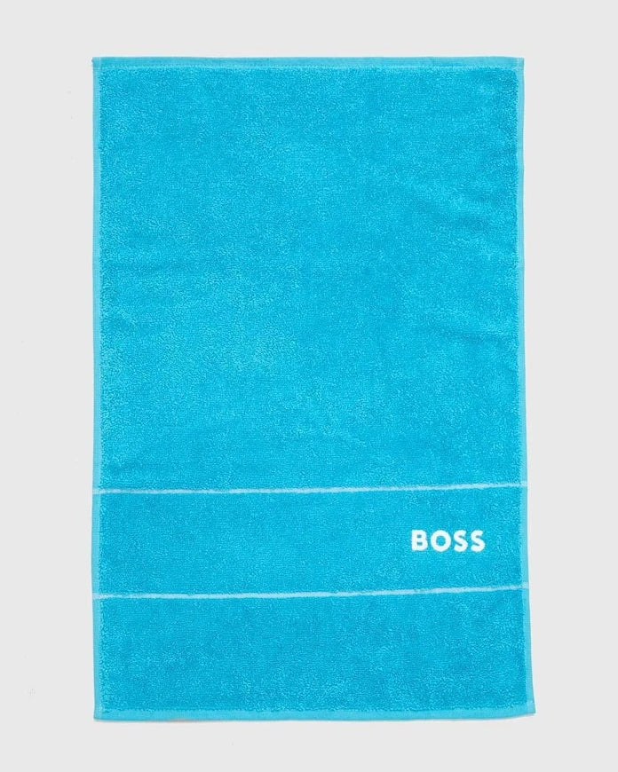 Малка памучна кърпа BOSS Plain River Blue 40 x 60 cm