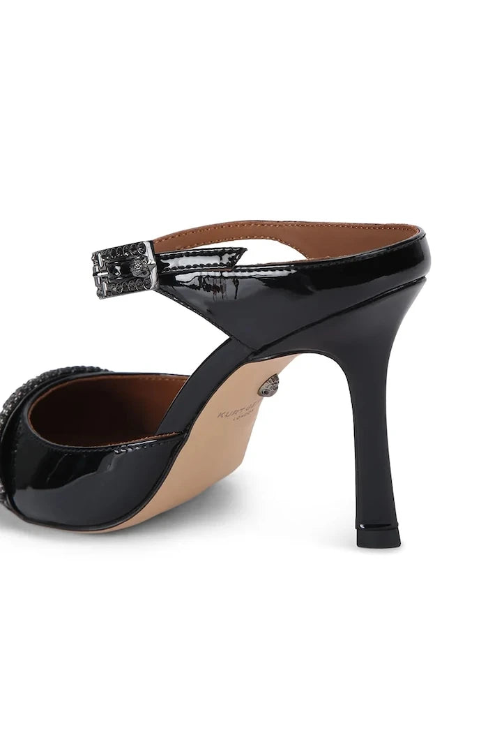 Kurt Geiger London Strass Point Mule Deri Topuklu Ayakkabı