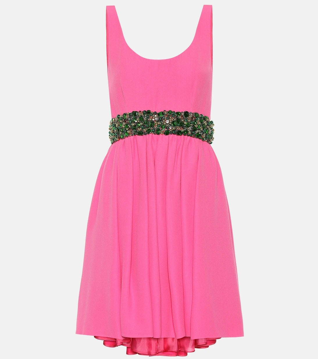 Prada - Embellished crêpe minidress